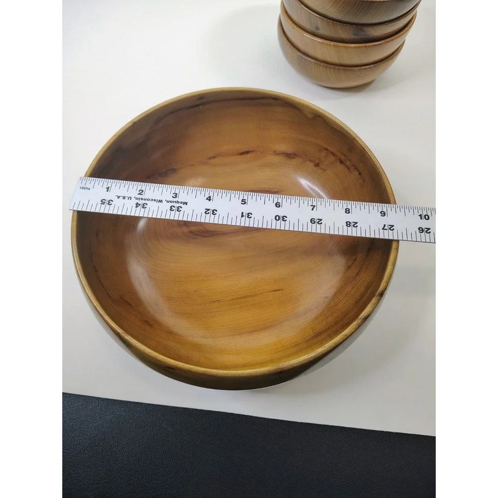 Vintage Myrtlewood Oregon Bowl Set of 4